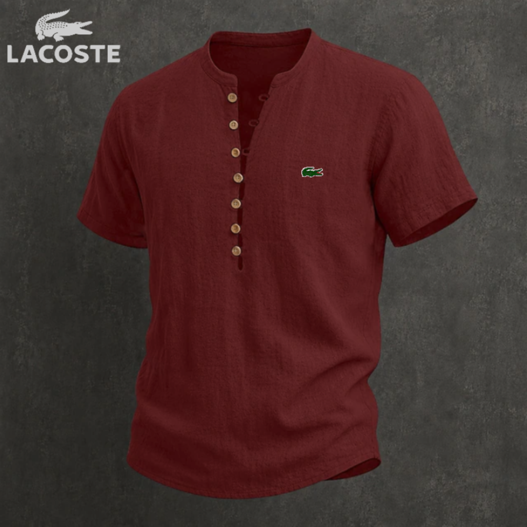 Linen Summer Henley Shirt
