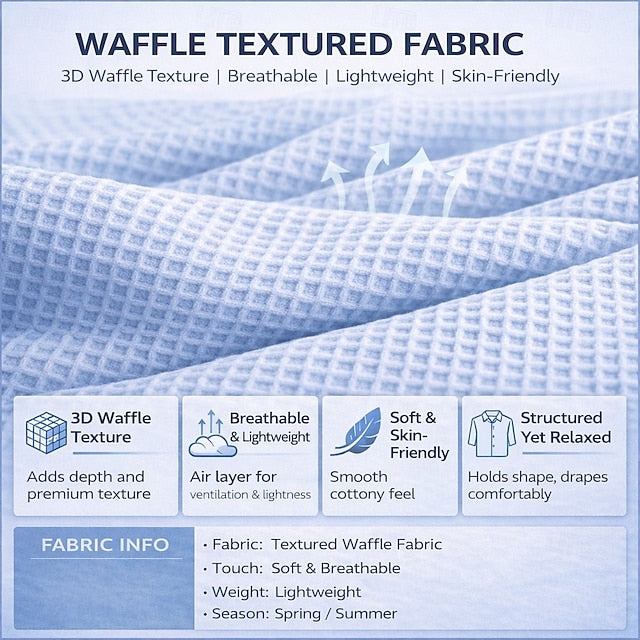 Retro Waffle Summer Shorts
