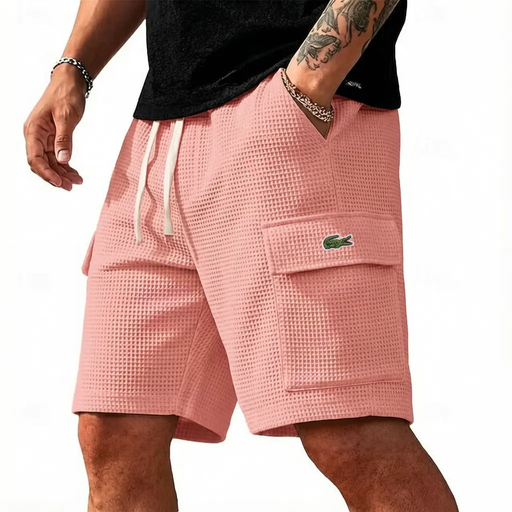 Retro Waffle Summer Shorts